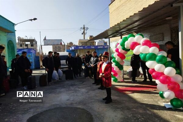 مراسم استقبال از ورزشکاران مسابقات کشوری والیبال و بسکتبال در شیراز