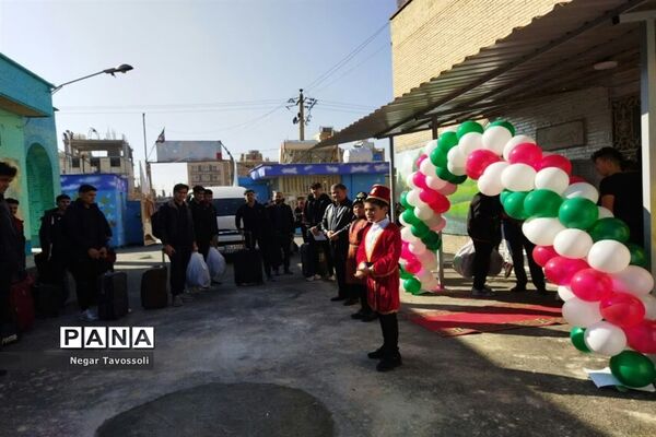 مراسم استقبال از ورزشکاران مسابقات کشوری والیبال و بسکتبال در شیراز