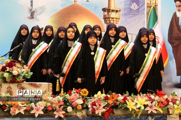 مراسم بدرقه اردوی «زیارت‌‌اولی‌ها» به مقصد مشهد مقدس