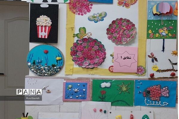 نمایشگاه دست سازه‌های دانش‌آموزی دبستان فیروزه منطقه ۱۳
