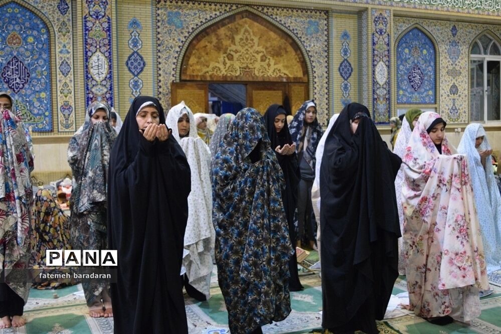 مراسم معنوی اعتکاف در ساری