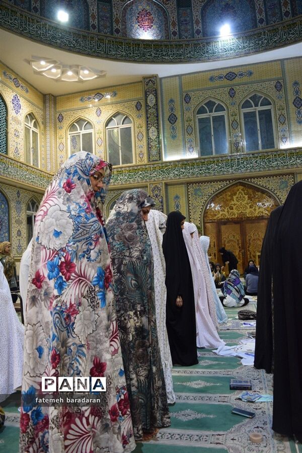 مراسم معنوی اعتکاف در ساری