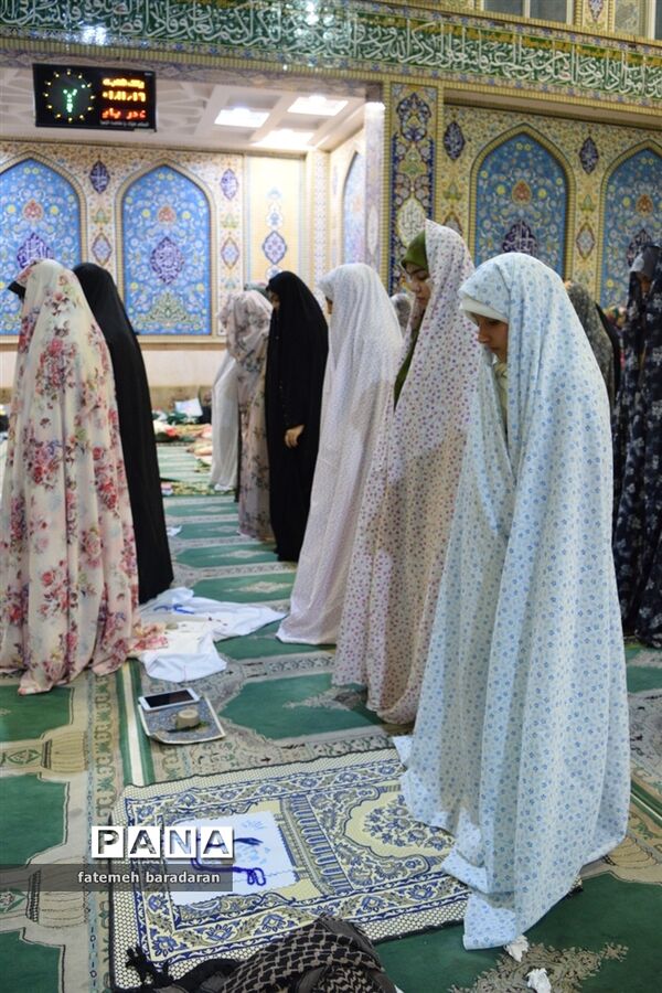 مراسم معنوی اعتکاف در ساری