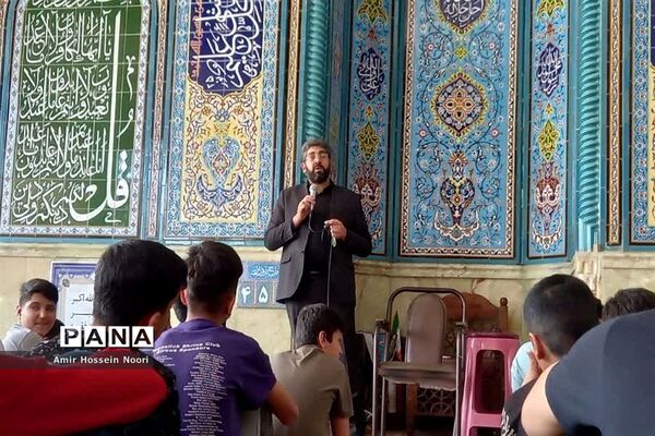 مراسم معنوی اعتکاف دانش‌آموزی در شهرستان قرچک