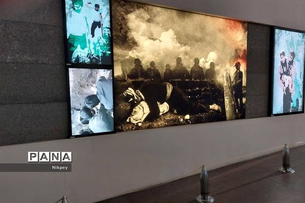 شرکت دانش‌آموزان دبیرستان شاهد حجاب منطقه ۱۳ در باغ موزه دفاع مقدس