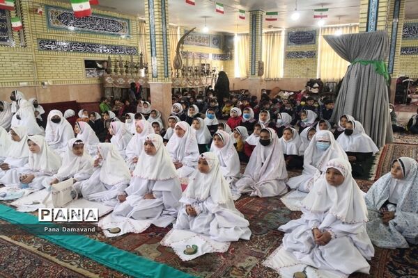 جشن عبادت دانش‌آموزان دختر روستای کالدشت دماوند