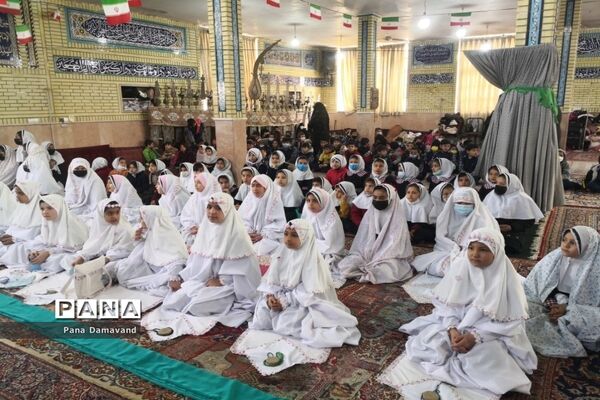 جشن عبادت دانش‌آموزان دختر روستای کالدشت دماوند