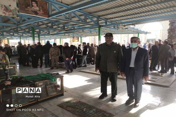 برگزاری مراسم غباروبی و عطر افشانی مزار شهدای شهرستان بهبهان