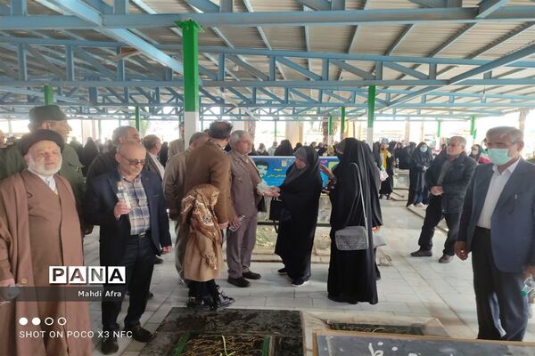 برگزاری مراسم غباروبی و عطر افشانی مزار شهدای شهرستان بهبهان