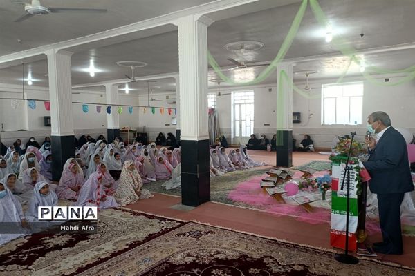 مراسم جشن تکلیف دانش آموزان دختر بخش تشان شهرستان بهبهان