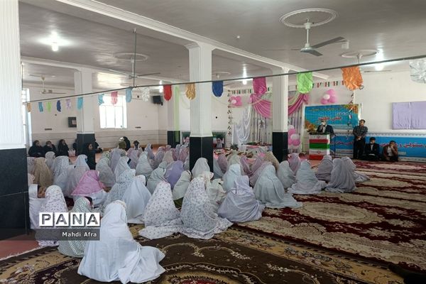 مراسم جشن تکلیف دانش آموزان دختر بخش تشان شهرستان بهبهان