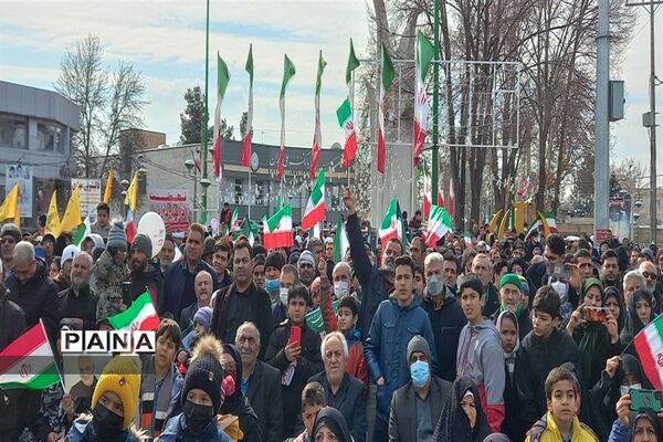 حماسه‌ای دیگر از مردم شهرستان نظرآباد در راهپیمایی 22 بهمن 1401