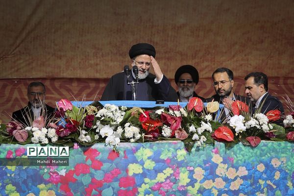سخنرانی رئیس جمهوری در راهپیمایی ۲۲ بهمن