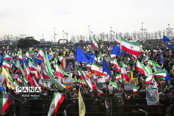 سخنرانی رئیس جمهوری در راهپیمایی ۲۲ بهمن