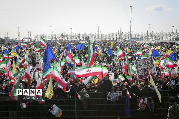 سخنرانی رئیس جمهوری در راهپیمایی ۲۲ بهمن
