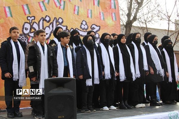 راهپیمایی باشکوه 22 بهمن در ناحیه یک شهرری