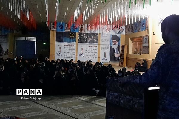 مراسم افتتاحیه راهیان‌نور دختران بهارستانی در اردوگاه شهید رستگار