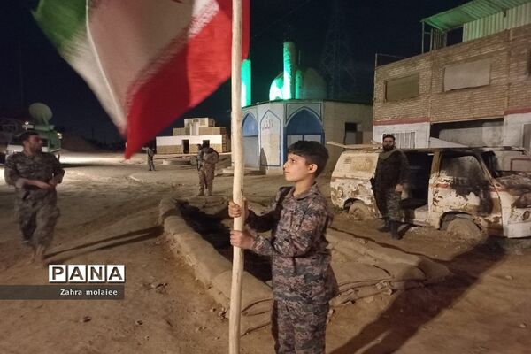 برگزاری رزمایش و نمایش حماسی در اردوگاه شهید مصطفی مسعودیان در اهواز