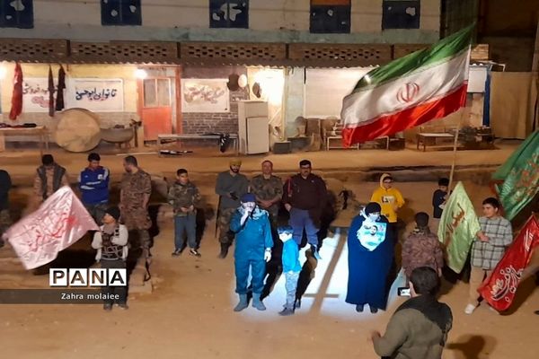 برگزاری رزمایش و نمایش حماسی در اردوگاه شهید مصطفی مسعودیان در اهواز