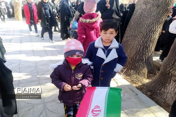 راهپیمایی باشکوه 22 بهمن در شهرستان اقلید