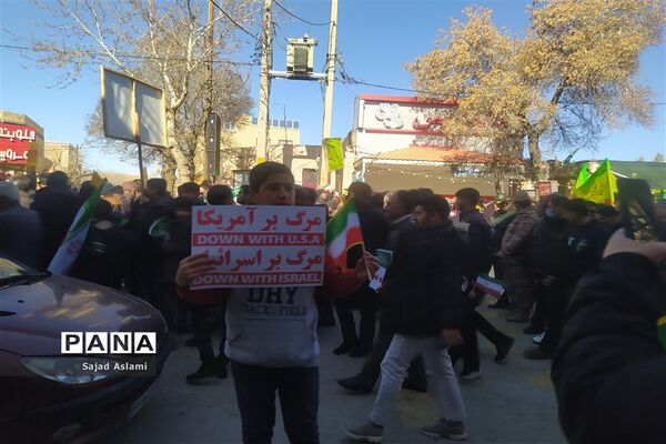 راهپیمایی باشکوه 22 بهمن در شهرستان اقلید