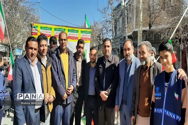 راهپیمایی باشکوه 22 بهمن در شهرستان اقلید