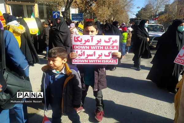 راهپیمایی باشکوه 22 بهمن در شهرستان اقلید