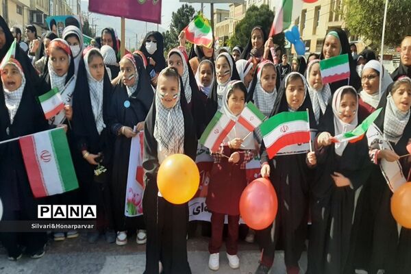 راهپیمایی باشکوه 22 بهمن در شهرستان جهرم