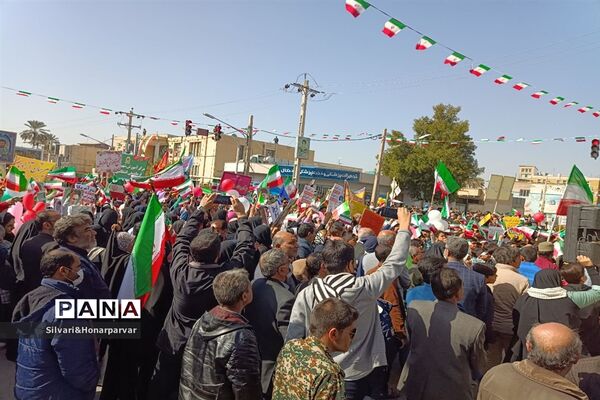 راهپیمایی باشکوه 22 بهمن در شهرستان جهرم