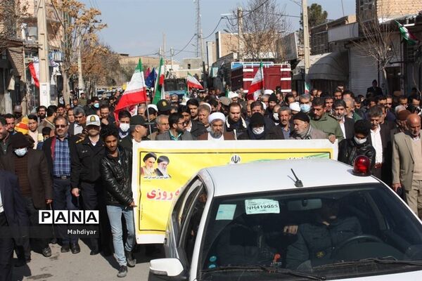 برگزاری راهپیمایی ۲۲ بهمن در شهر جوادآباد