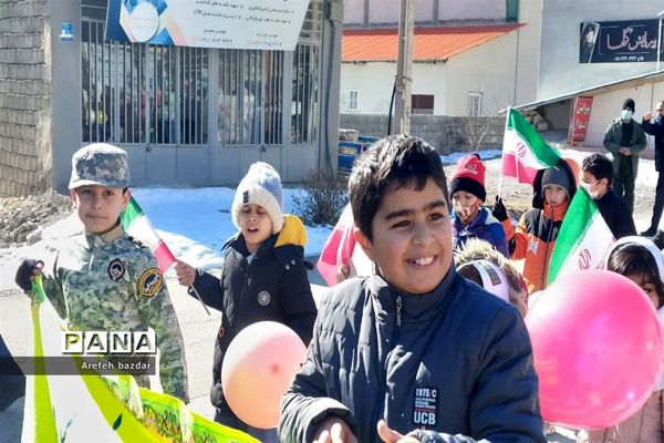 راهپیمایی ۲۲ بهمن در شهر بلده نور