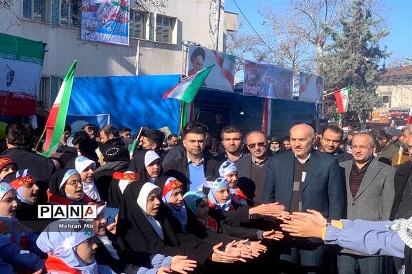راهپیمایی 22 بهمن در گرگان