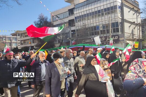 راهپیمایی 22 بهمن در شیراز