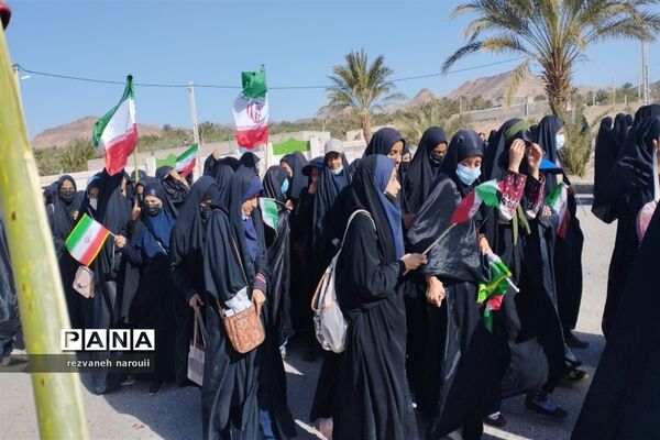 راهپیمایی 22 بهمن در بزمان