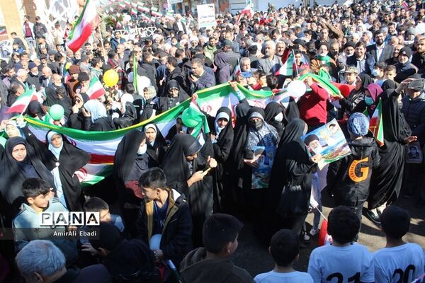 راهپیمایی ۲۲ بهمن در شهرستان میاندورود