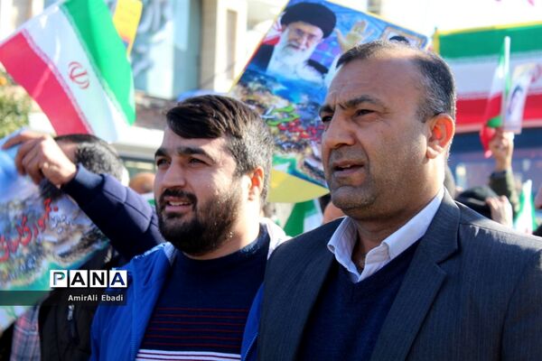 راهپیمایی ۲۲ بهمن در شهرستان میاندورود