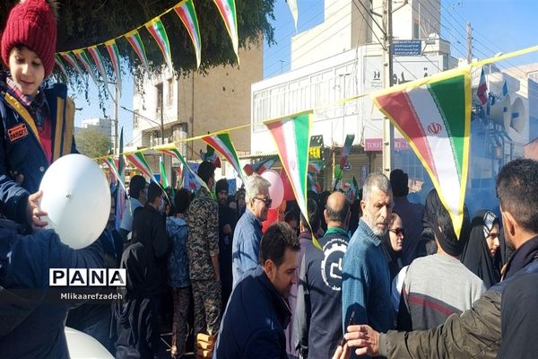 راهپیمایی 22 بهمن در دزفول