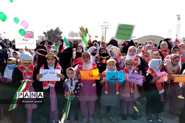 راهپیمایی 22 بهمن در کازرون