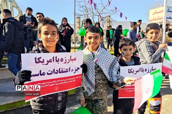 راهپیمایی 22 بهمن در کازرون