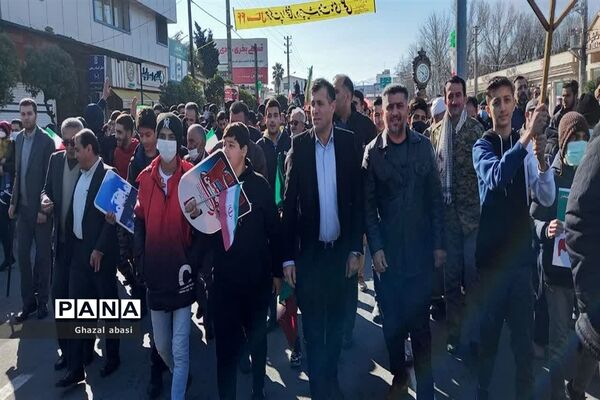 راهپیمایی یوم الله ۲۲ بهمن درمحمود آباد