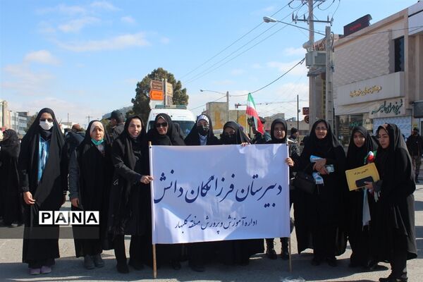 راهپیمایی یوم الله 22 بهمن ماه شهرستان گلبهار