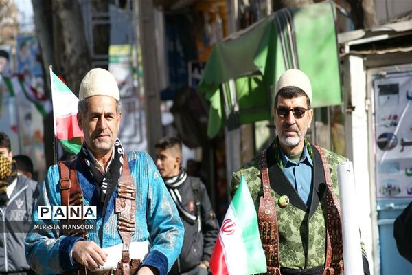 راهپیمایی 22 بهمن در خرم  آباد