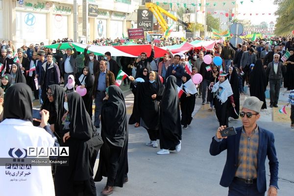 حماسه حضور مردم بوشهر در 22 بهمن