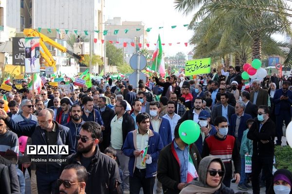 حماسه حضور مردم بوشهر در 22 بهمن