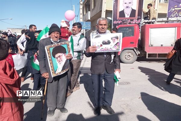 حماسه حضور ۲۲ بهمن در شهرستان رستم