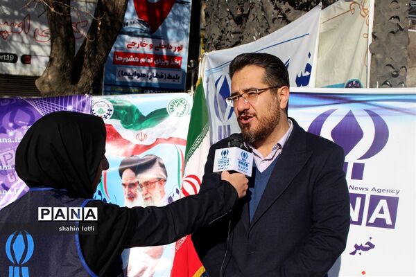 حضور پرشور خبرنگاران پانا در راهپیمایی 22 بهمن