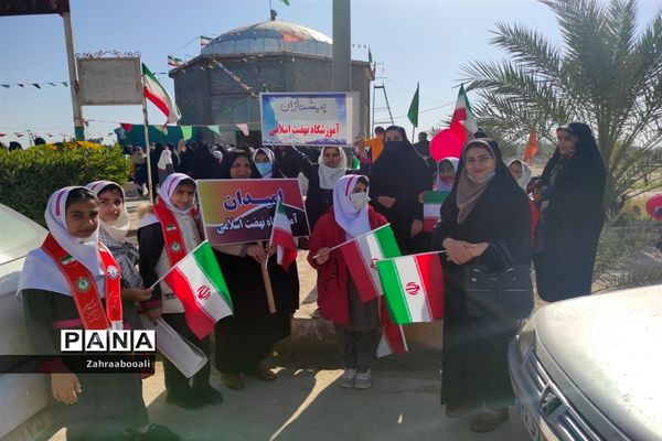 راهپیمایی ۲۲ بهمن در هندبجان