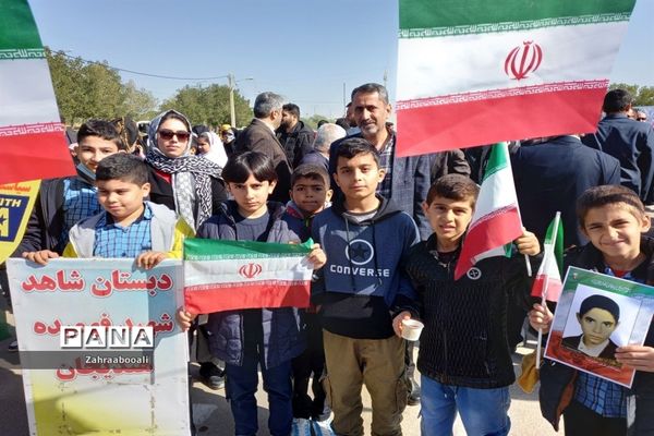 راهپیمایی ۲۲ بهمن در هندبجان