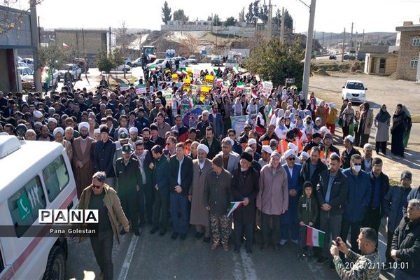 راهپیمایی 22 بهمن در شهرستان مراوه تپه