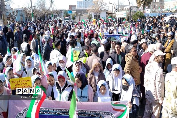 راهپیمایی 22 بهمن در شهرستان مراوه تپه